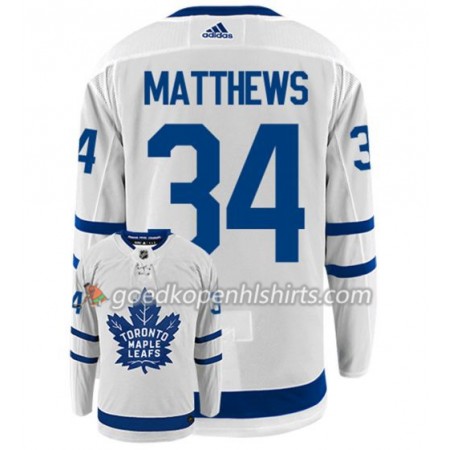 Toronto Maple Leafs AUSTON MATTHEWS 34 Adidas Wit Authentic Shirt - Mannen